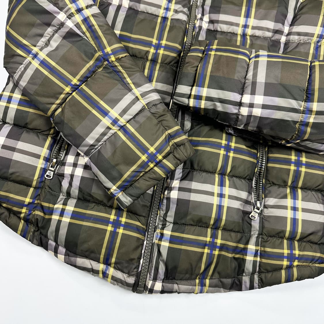 폴로 랄프로렌 클래식 여성 타탄체크 다운 패딩 여성M 상품이미지5