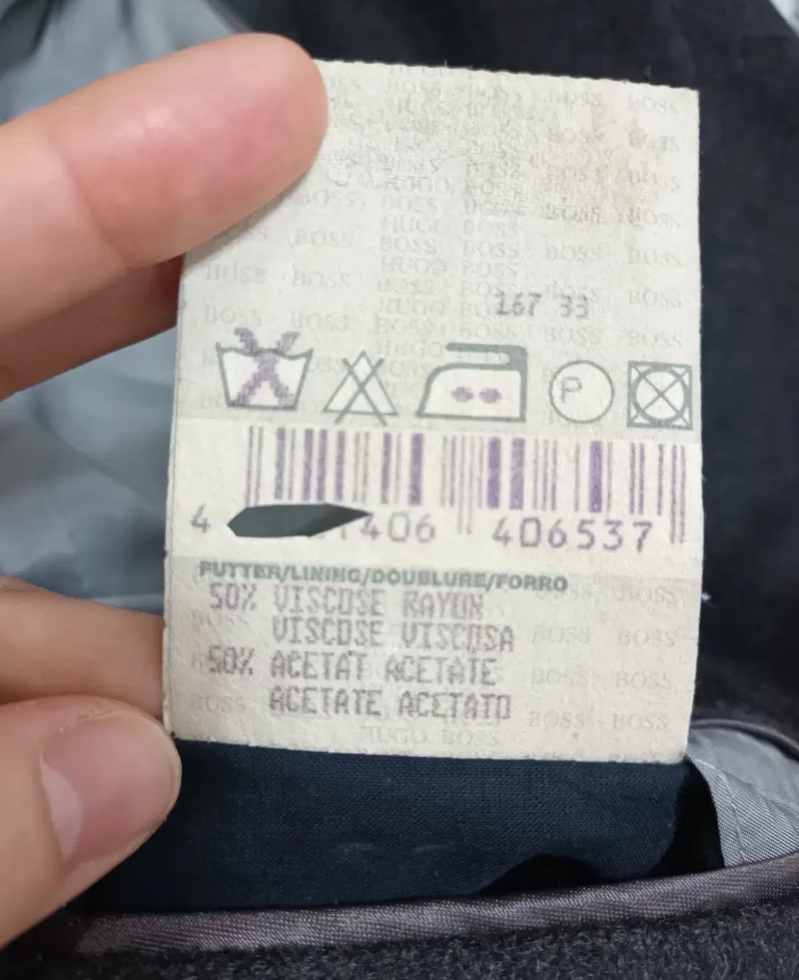 보스 남성 다크그레이캐시미어 코트  상품이미지8