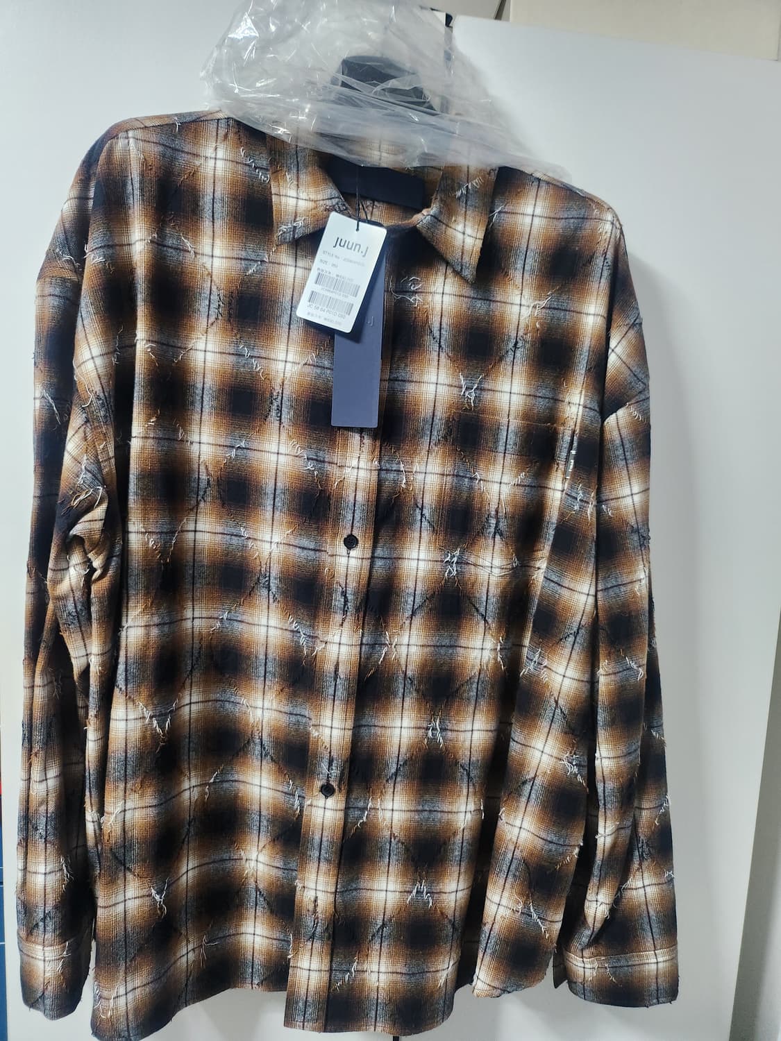 준지 아가일 셔츠 50사이즈 상품이미지2