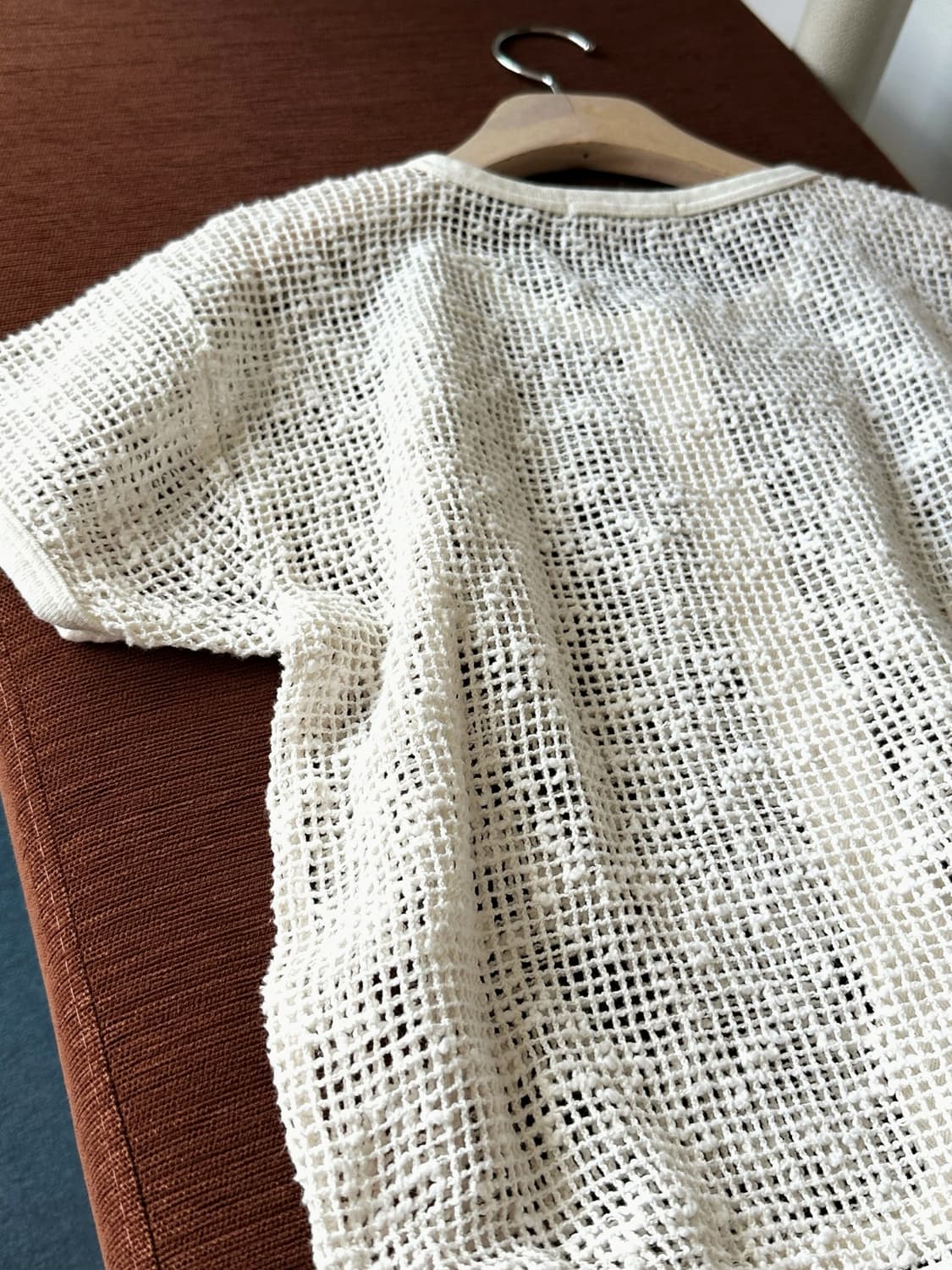 Loose gauge knit fabric cardigan top 상품이미지5