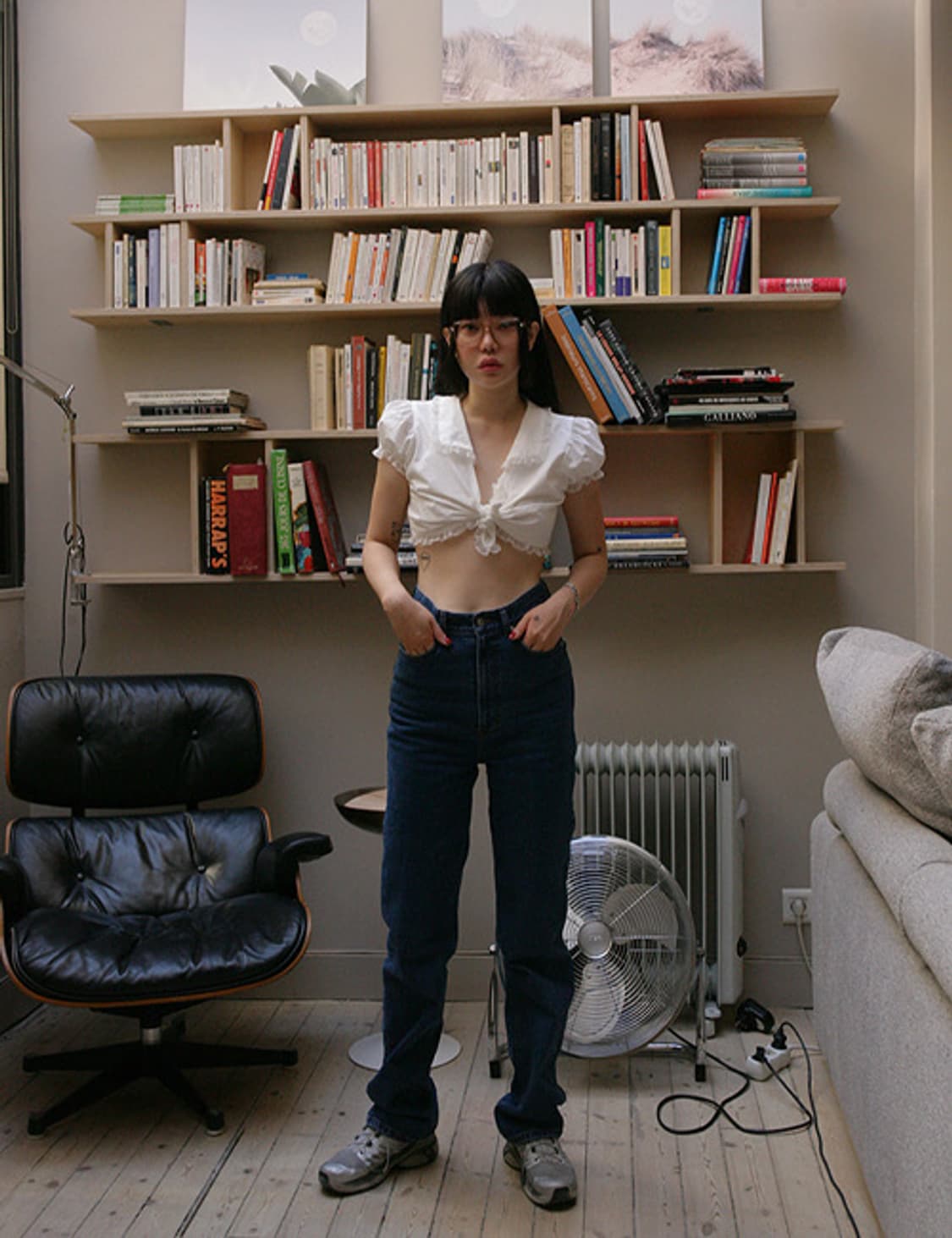 프레클 lace trim crop blouse 레이스 크롭 블라우스 상품이미지4