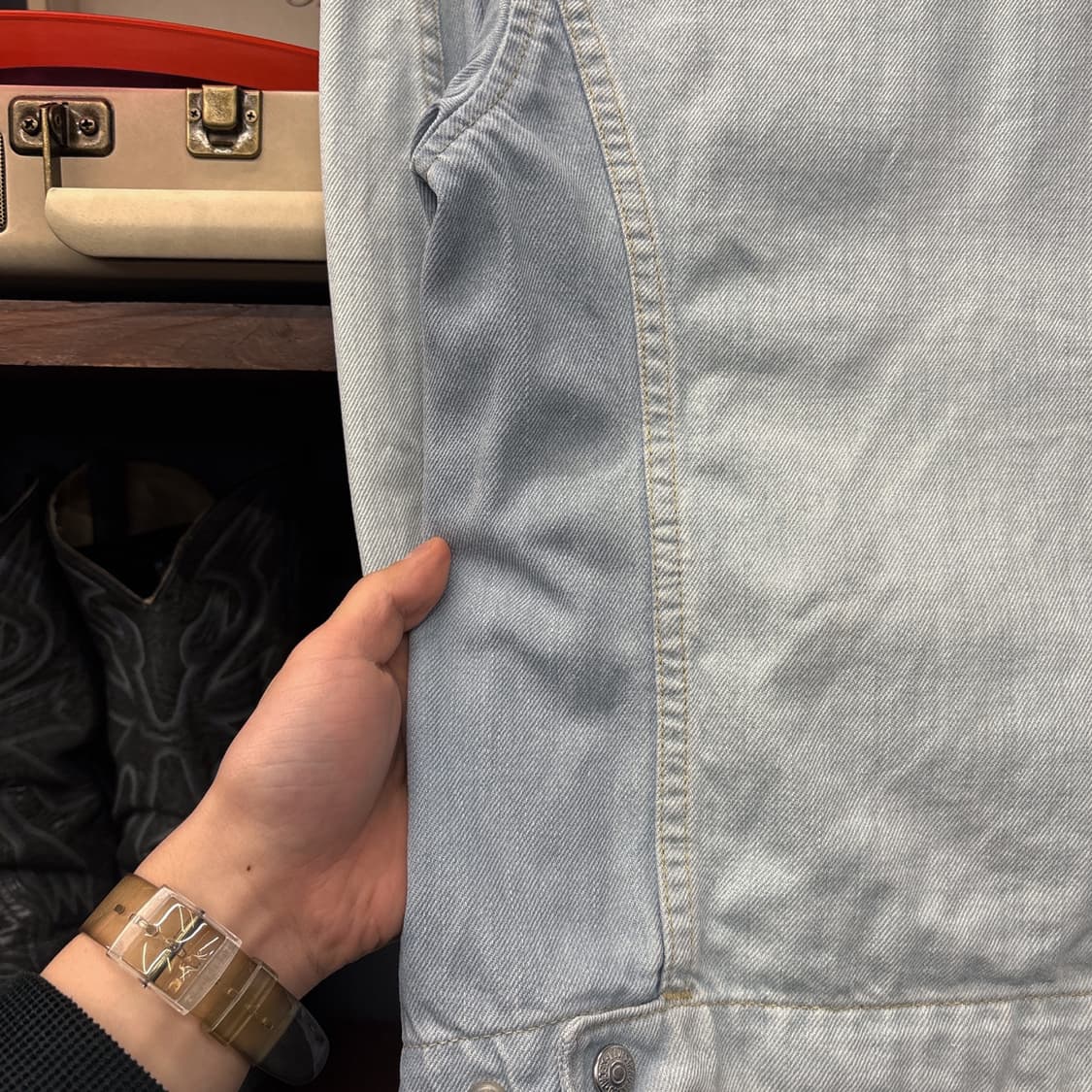 00s 리바이스 엔지니어드진 3D쉐이딩 워싱 데님 자켓 N1060 상품이미지6