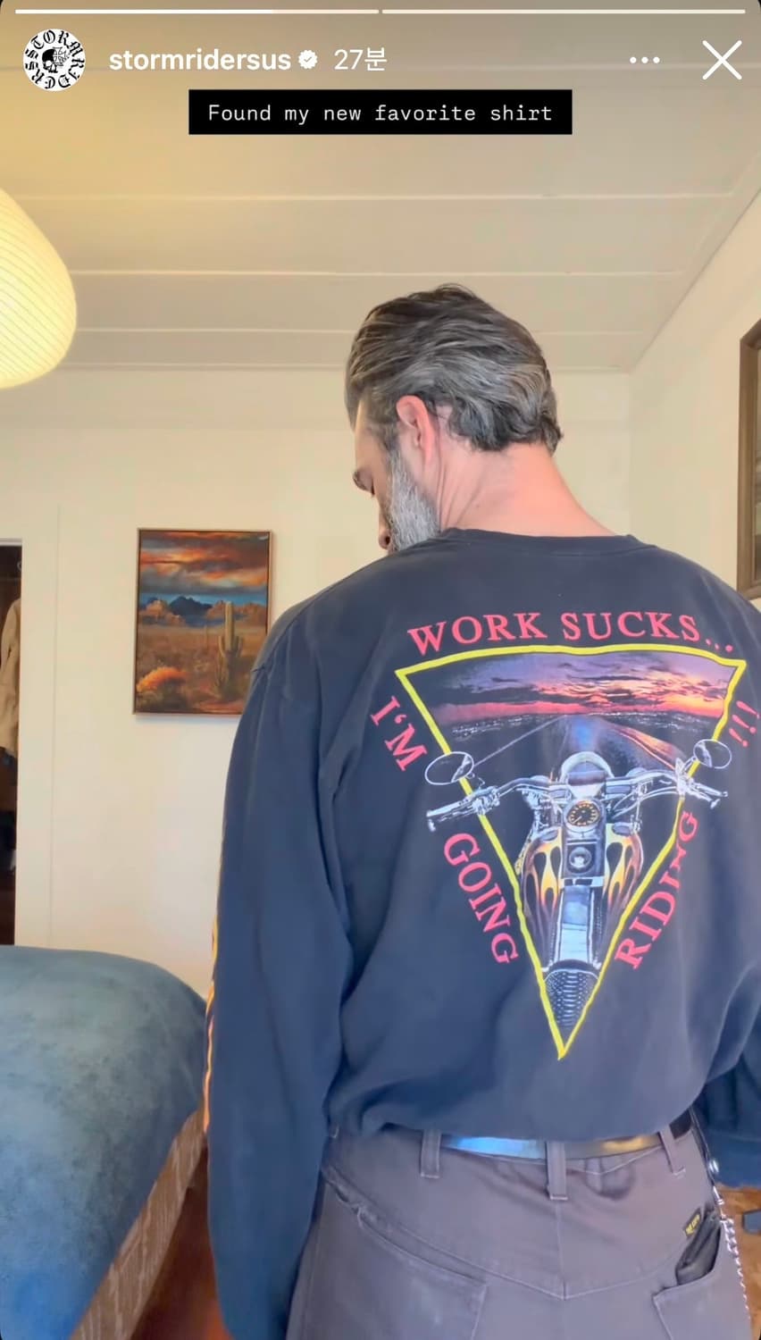 90s 빈티지 바이크 티셔츠 XL 할리데이비슨 상품이미지9