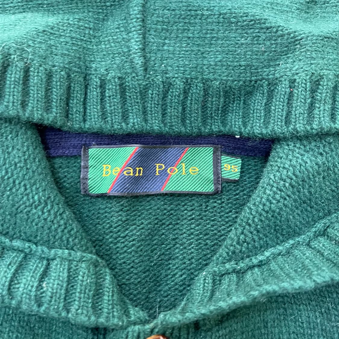 95 빈폴 울 후드 니트 가디건 0402M 상품이미지2