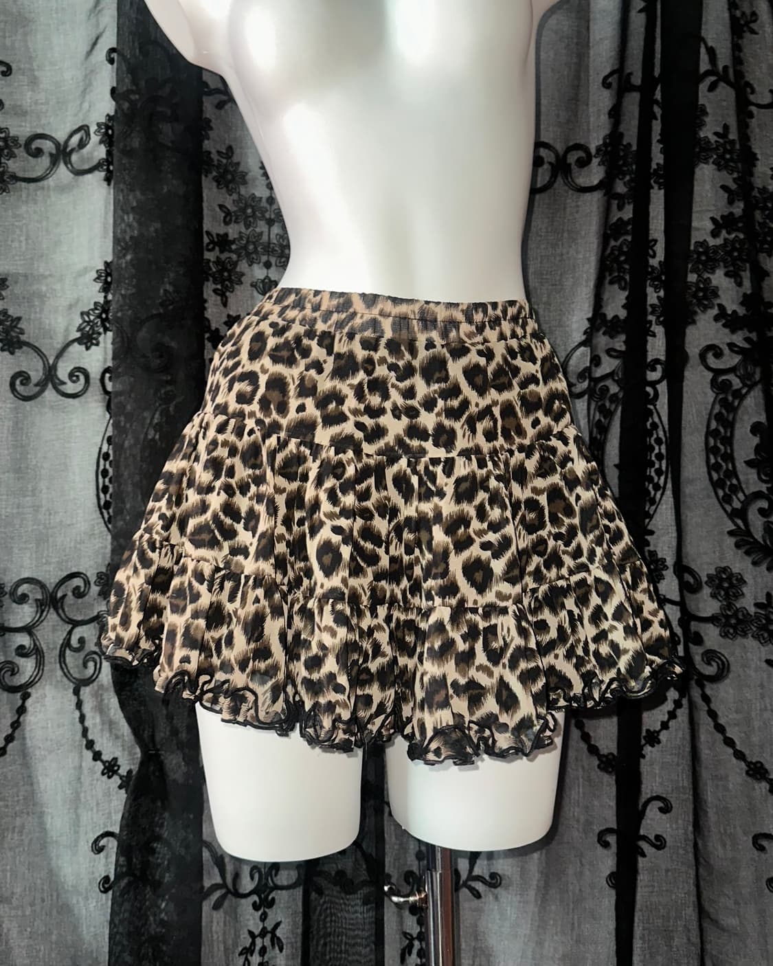 Gyaru leopard print skirt 상품이미지1