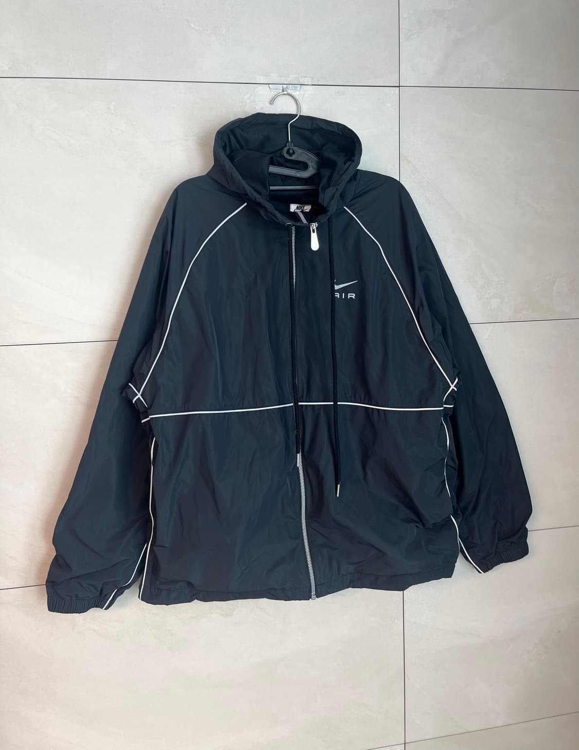 나이키 에어 풀 집 후드 우븐 바람막이 블랙 [L/100] 상품이미지4