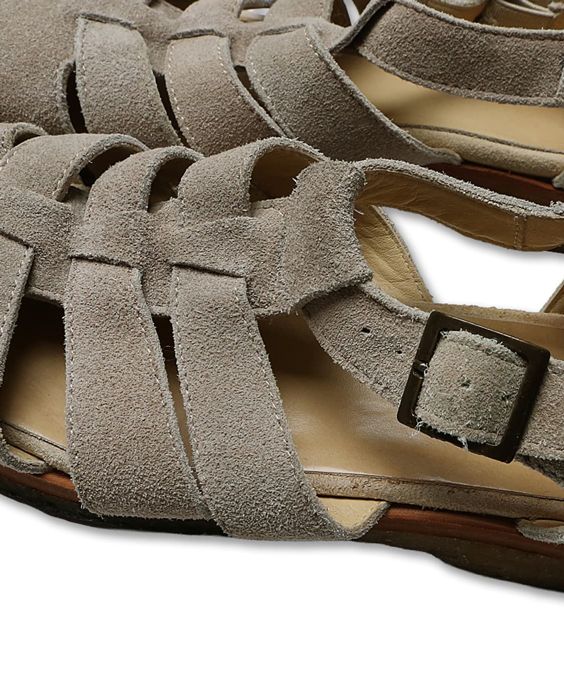 케네스 필드 [Kenneth Field] 베이지 스웨이드 구르카 샌들 상품이미지5