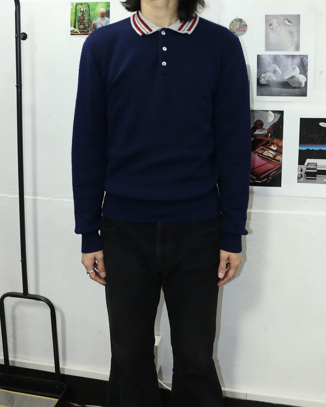 빈티지 폴로 니트 럭비 셔츠 상품이미지3