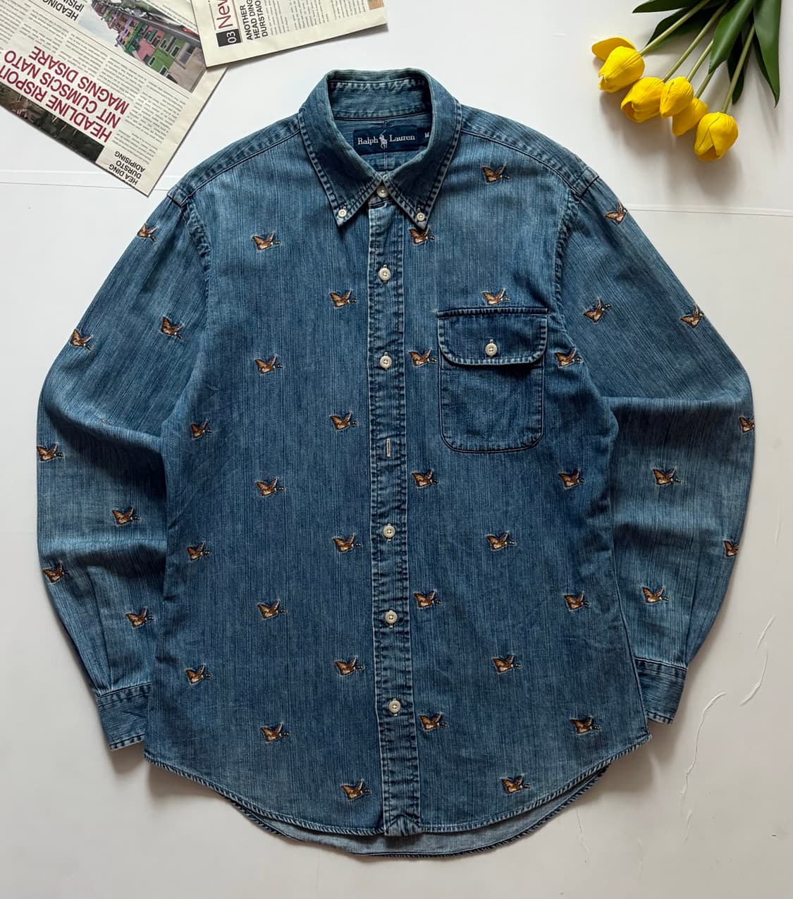 Polo 폴로랄프로렌 90's 청둥오리 데님 셔츠 상품이미지2