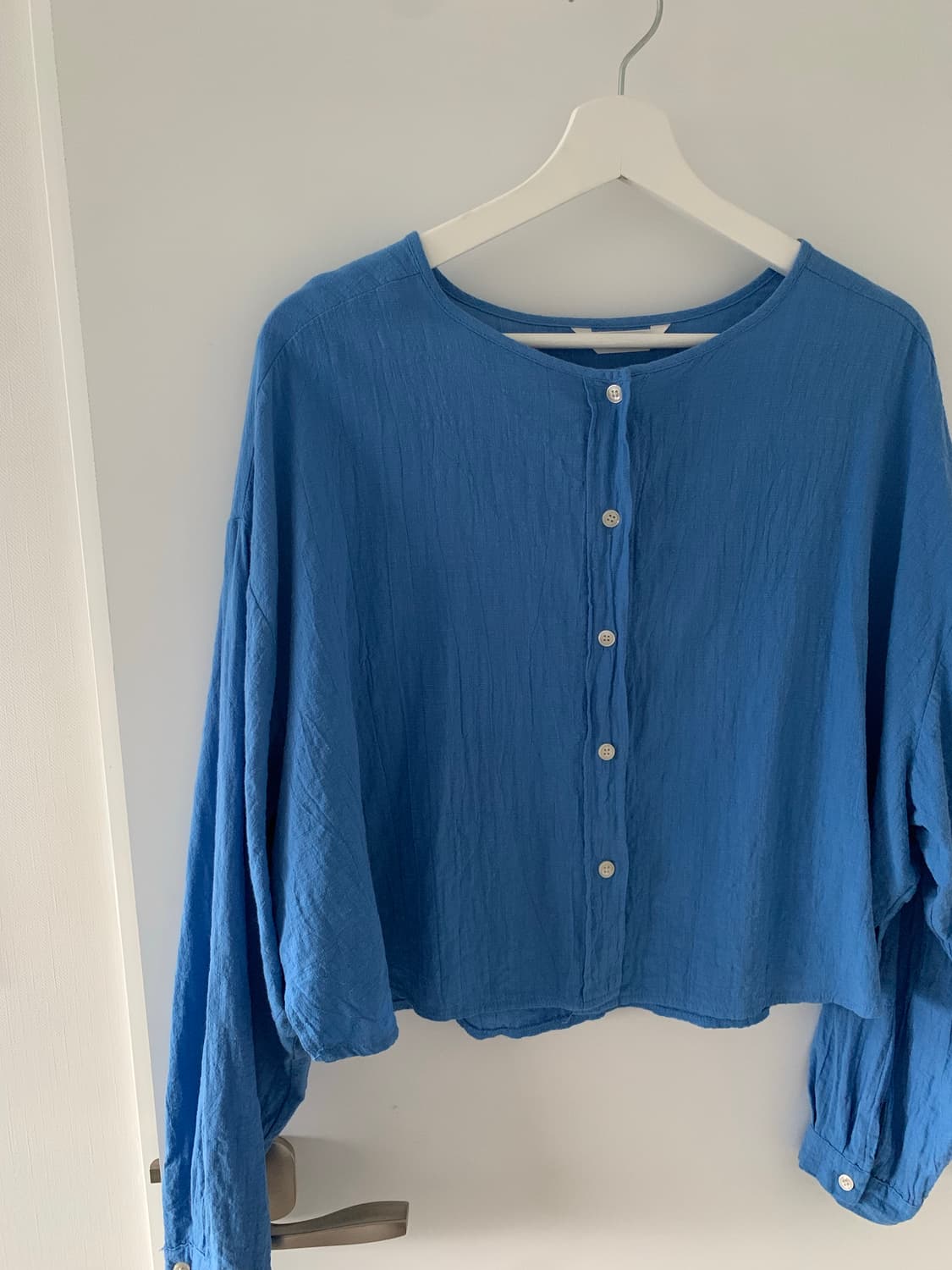 블루 코튼 가디건 상품이미지2