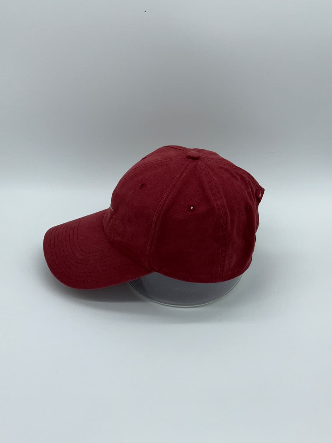 [M-L] 00s 나이키 로고 다크레드 볼캡 모자 빈티지 상품이미지3