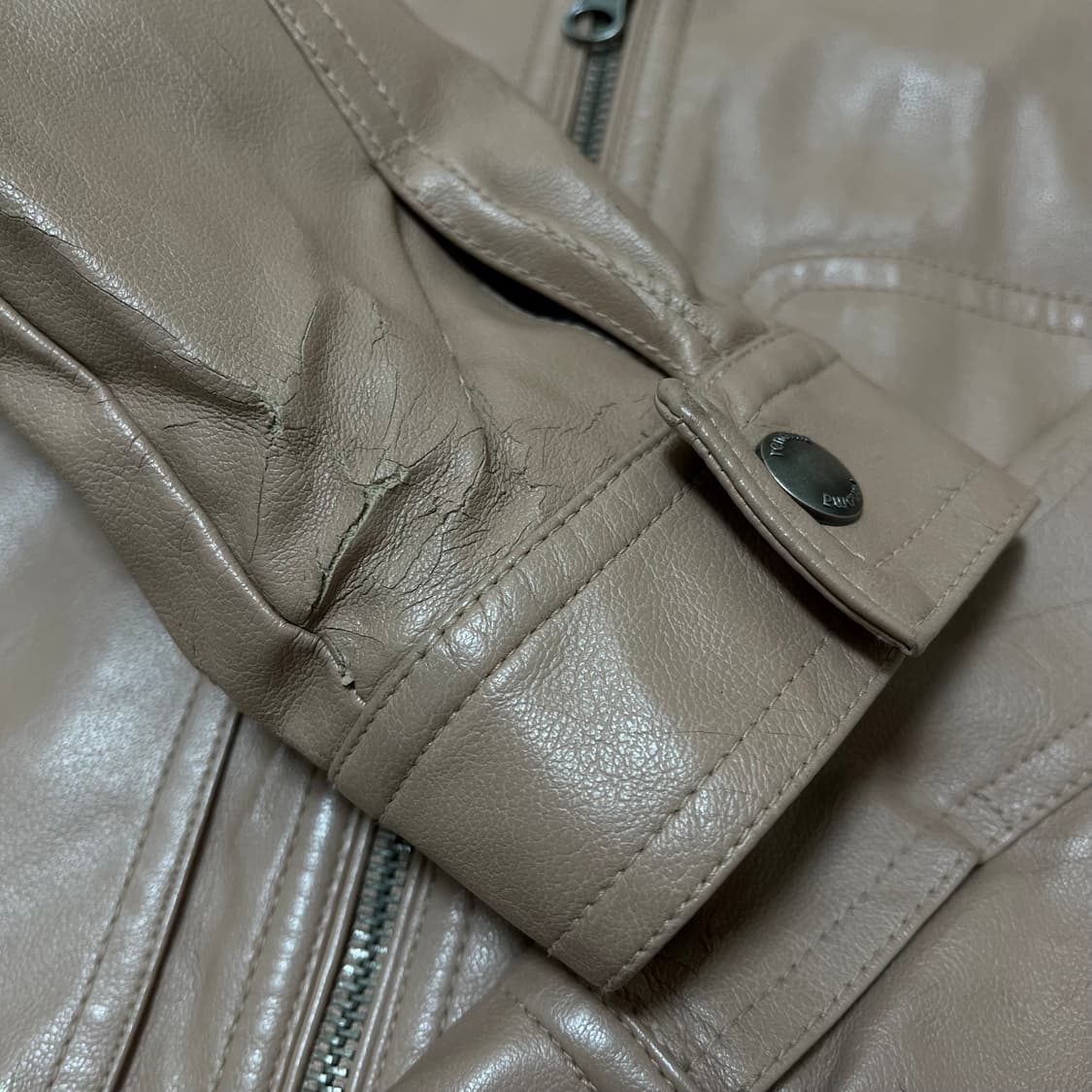 레노마 레더 바이커 가죽 자켓 140/10-11세 상품이미지10