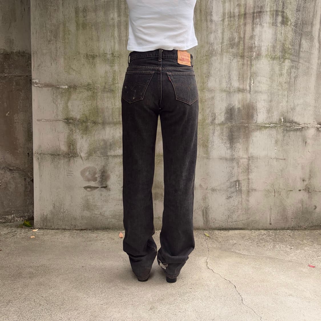 리바이스 515 롱 레귤러 스트레이트 데님팬츠 블랙 상품이미지2