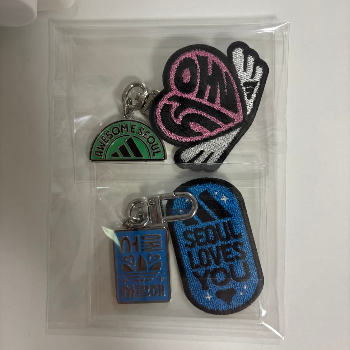 아디다스 아디클럽 서울 키링 와펜 패치 세트 상품이미지1