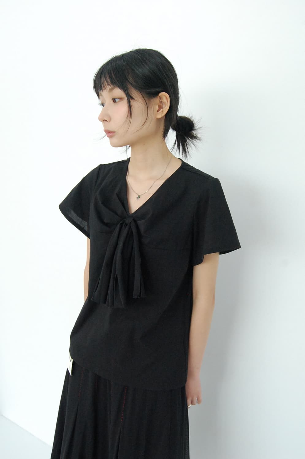 Bon sens ribbon top 상품이미지1