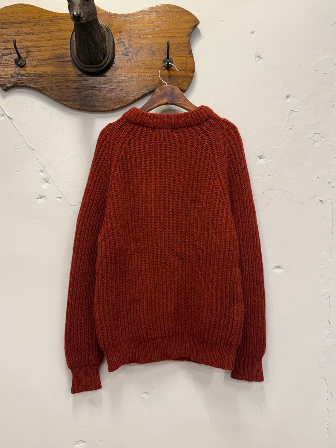 M) England Lands’ End Wool Raglan Knit S 상품이미지5