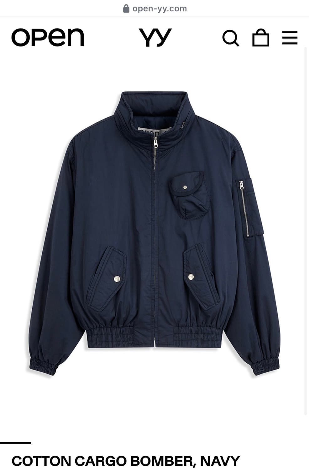 구함) 오픈와이와이 봄버 네이비 m 상품이미지1