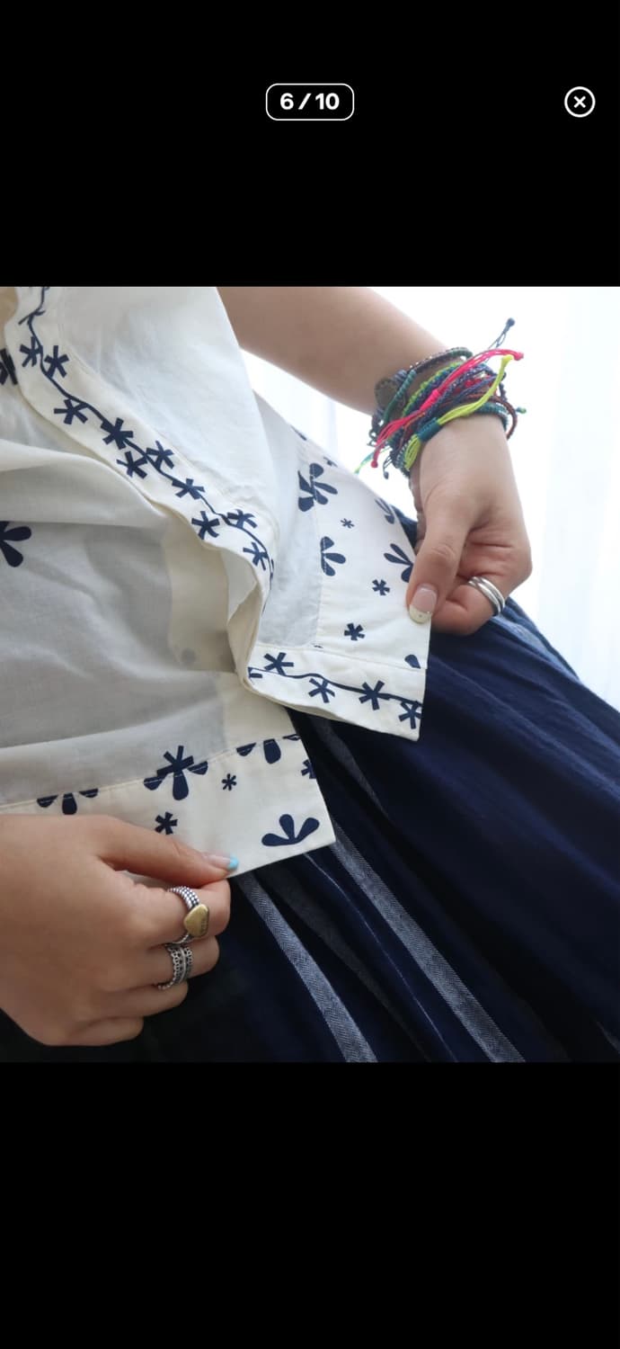 Beams boy Tori-To Frill Collar Blouse 상품이미지6