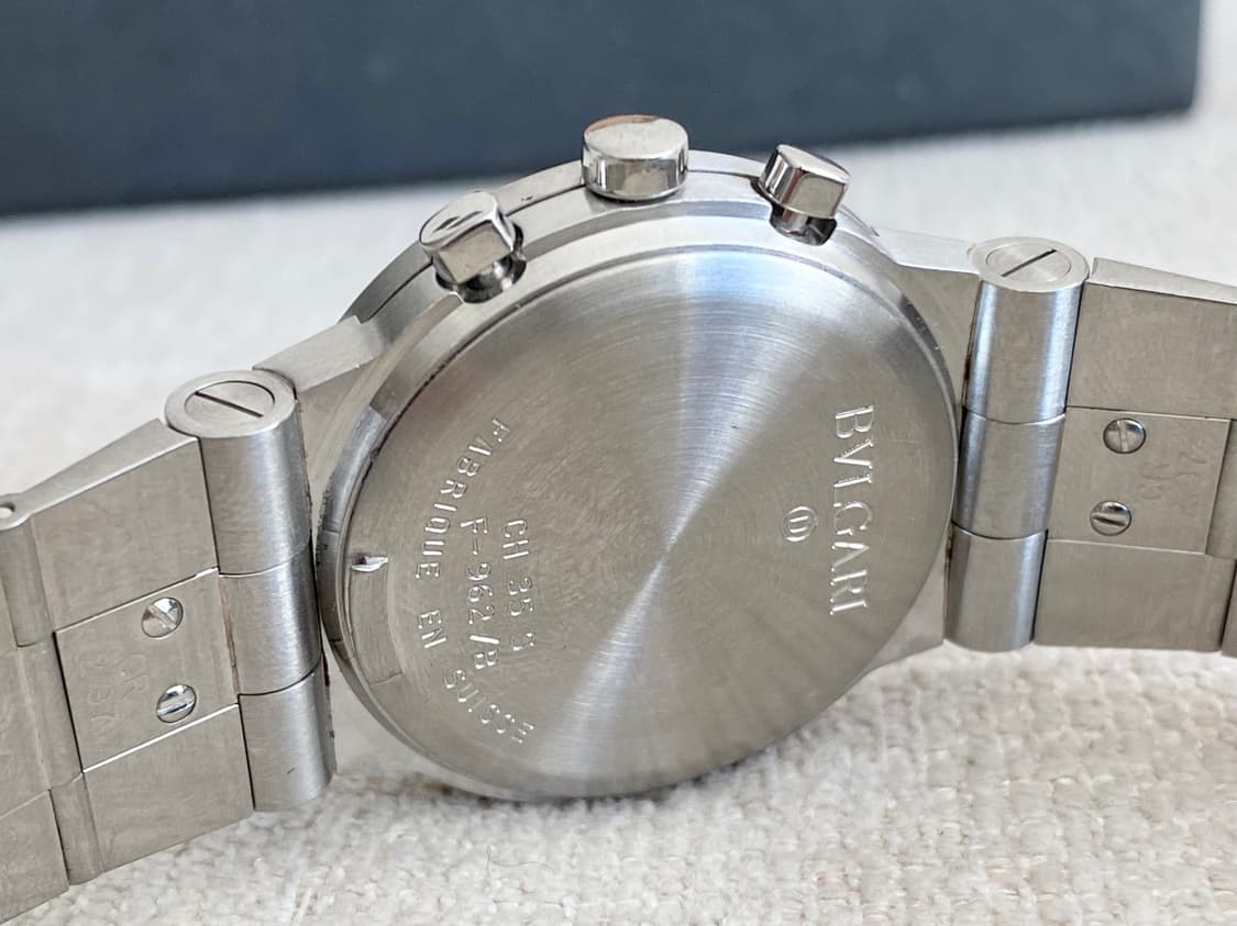 불가리 디아고노 CH35S 35mm 블랙 크로노 쿼츠 미듐 중형 상품이미지9