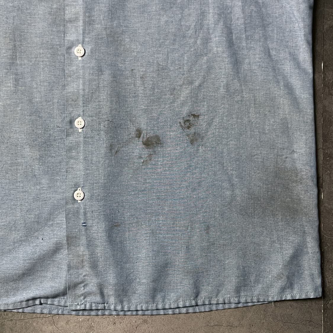 DICKIES 90s 디키즈 빈티지 샴브레이 반팔 워크 셔츠 A00990 상품이미지4