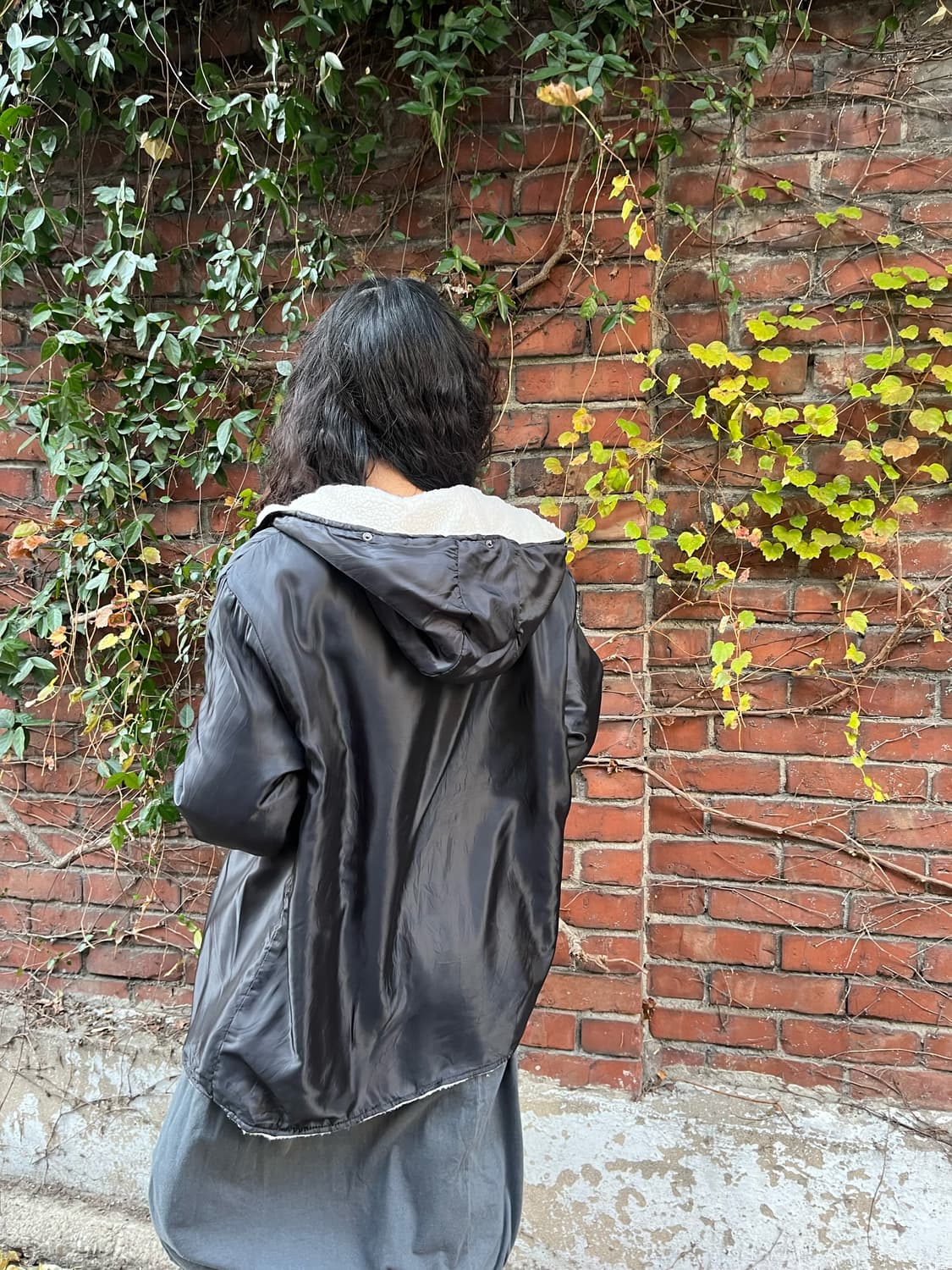 블랙 2way 롱 야상 아우터 상품이미지8