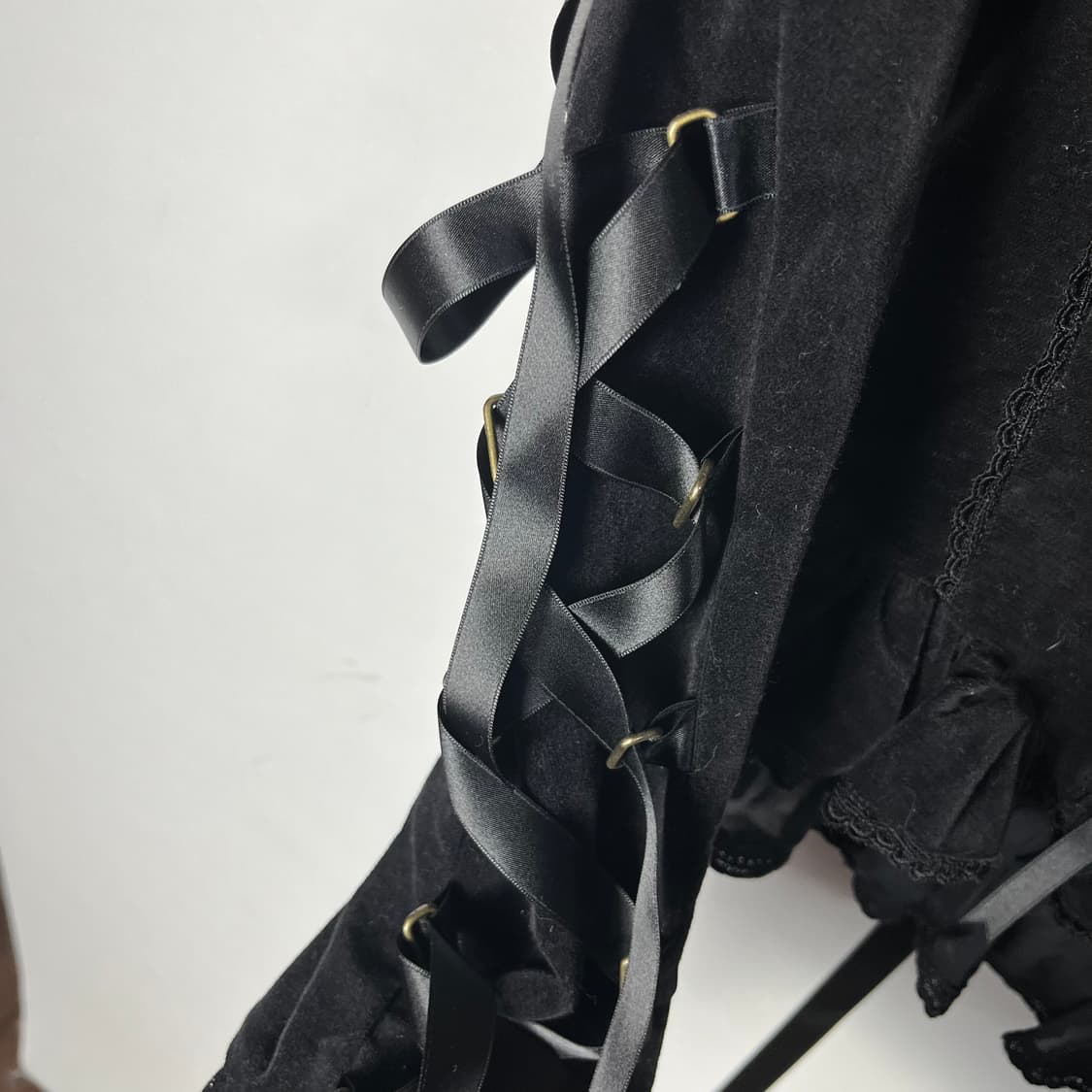 [Juliette et Justine] 고딕 로리타 아일렛 벨벳 자켓 상품이미지7