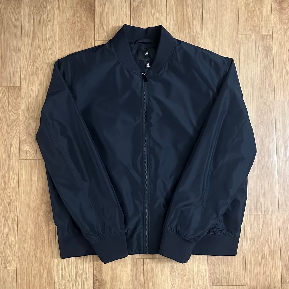 H&M 경량 보머 재킷 레귤러핏 다크네이비 L 상품이미지1
