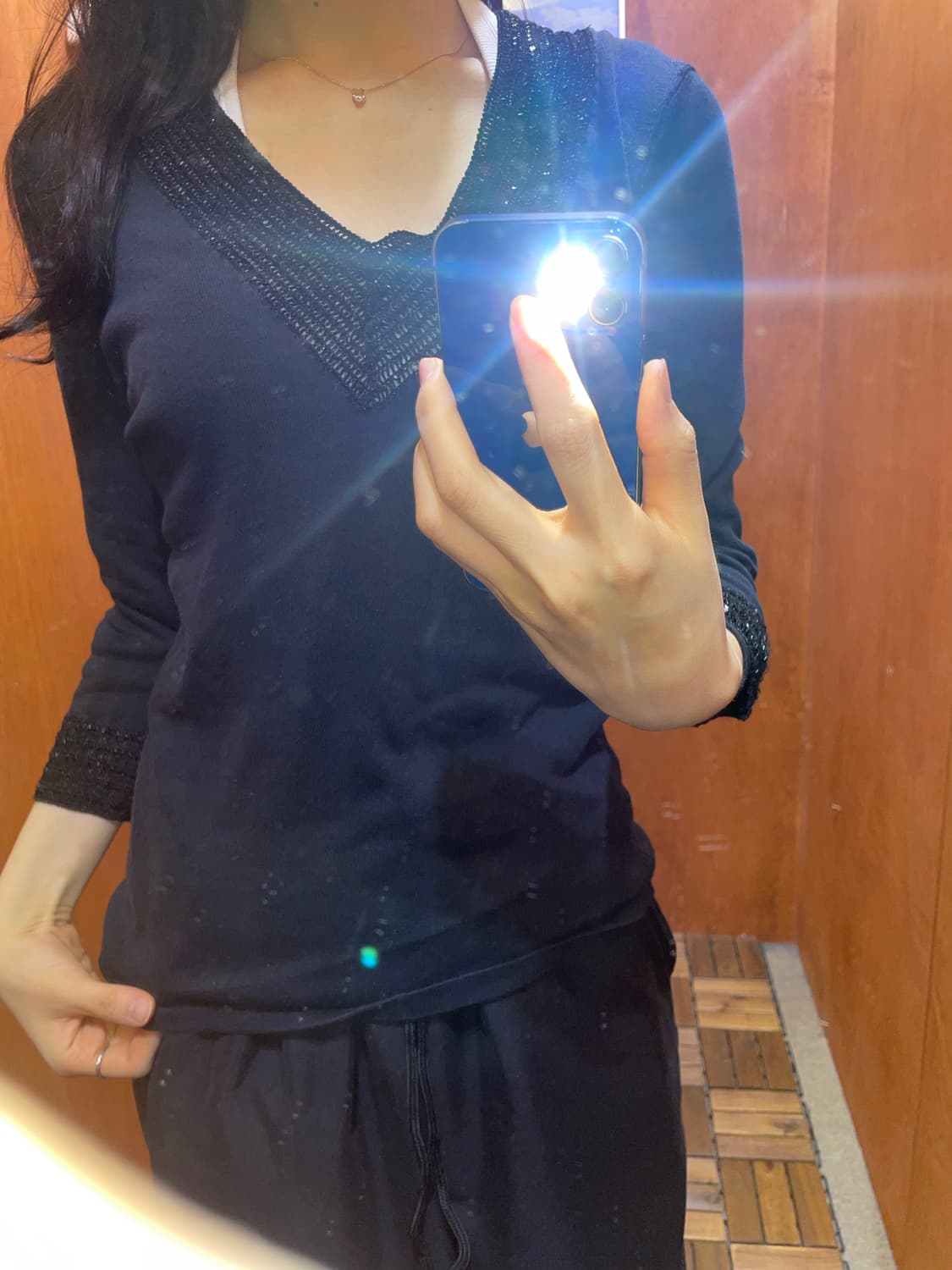 (M) LAUREN 로렌 랄프 로렌 브이넥 니트  상품이미지2