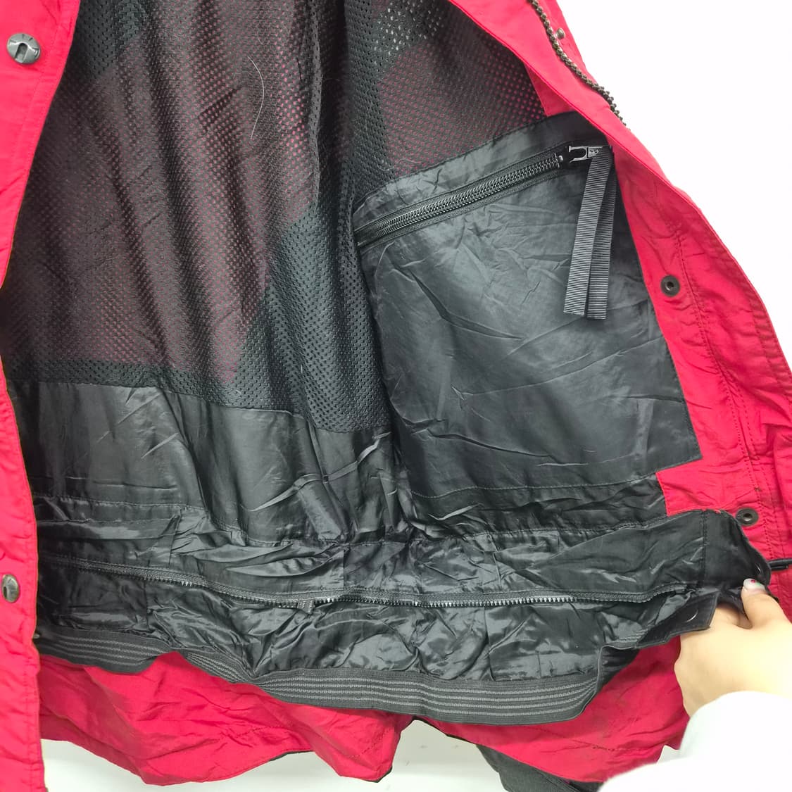 노스페이스 레드/블랙 바람막이 자켓 남성 L 상품이미지10