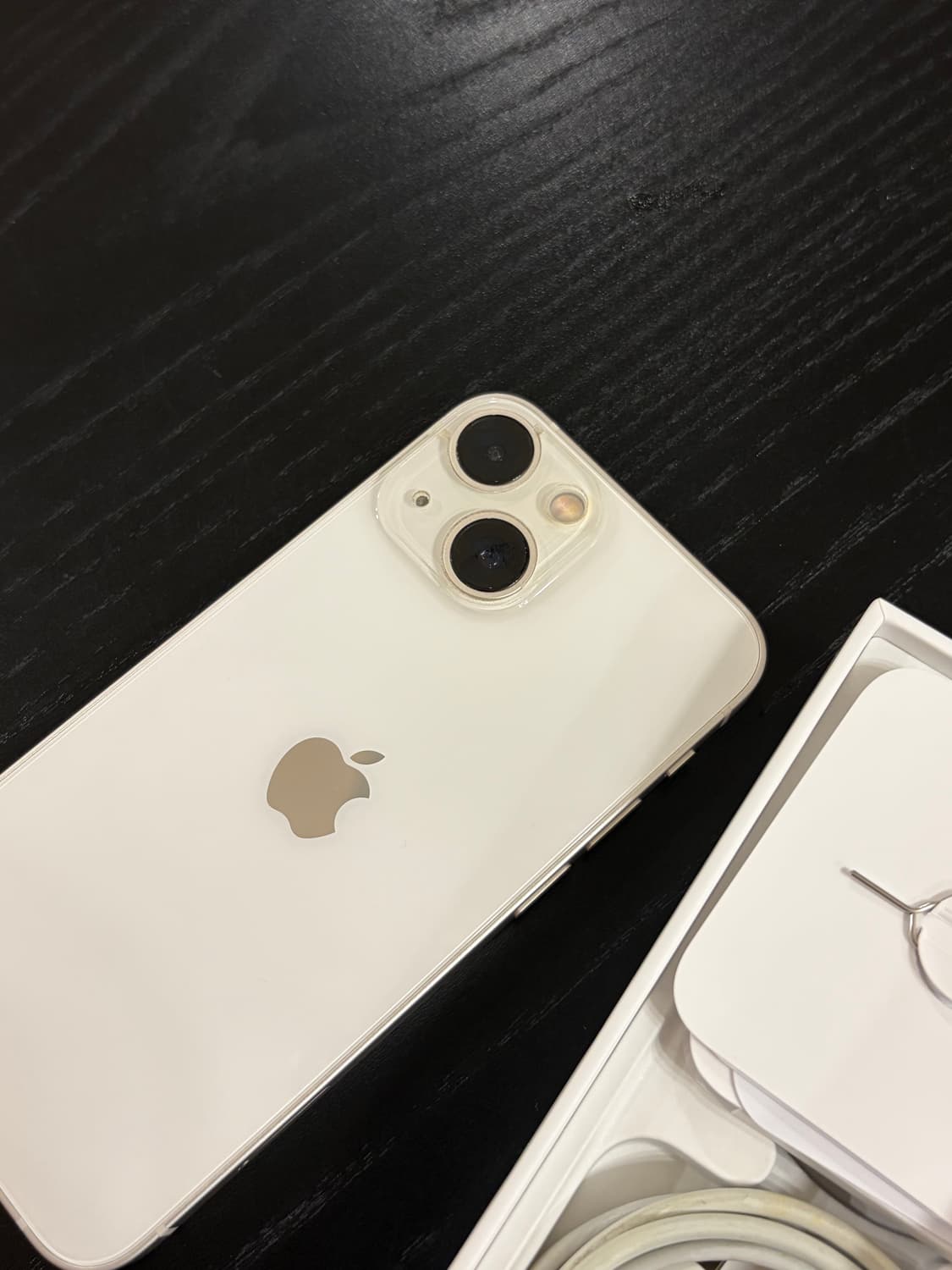 아이폰 13미니 128g 화이트 케이블+이어폰 풀박스 배터리성능 86% 상품이미지1