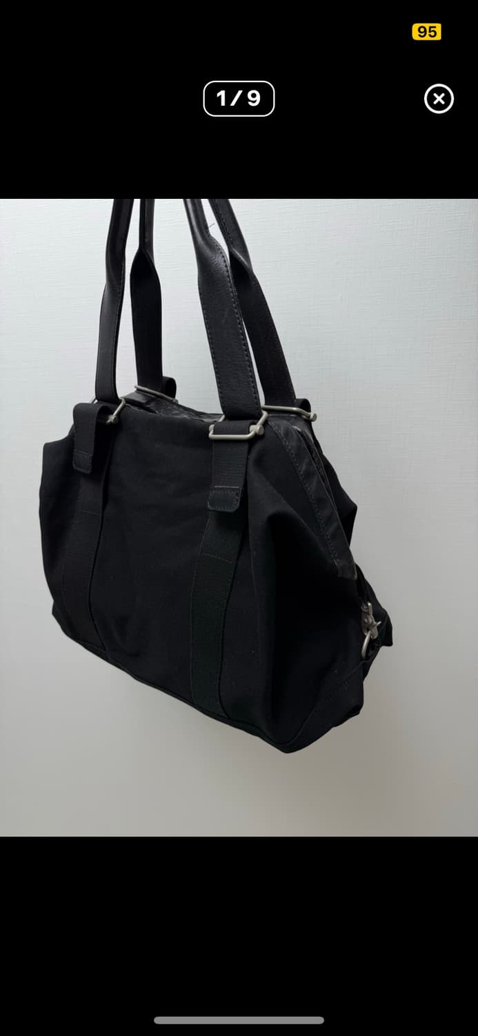 요지 야마모토 Y’s 레더 트림 캔버스 토트백L 상품이미지1