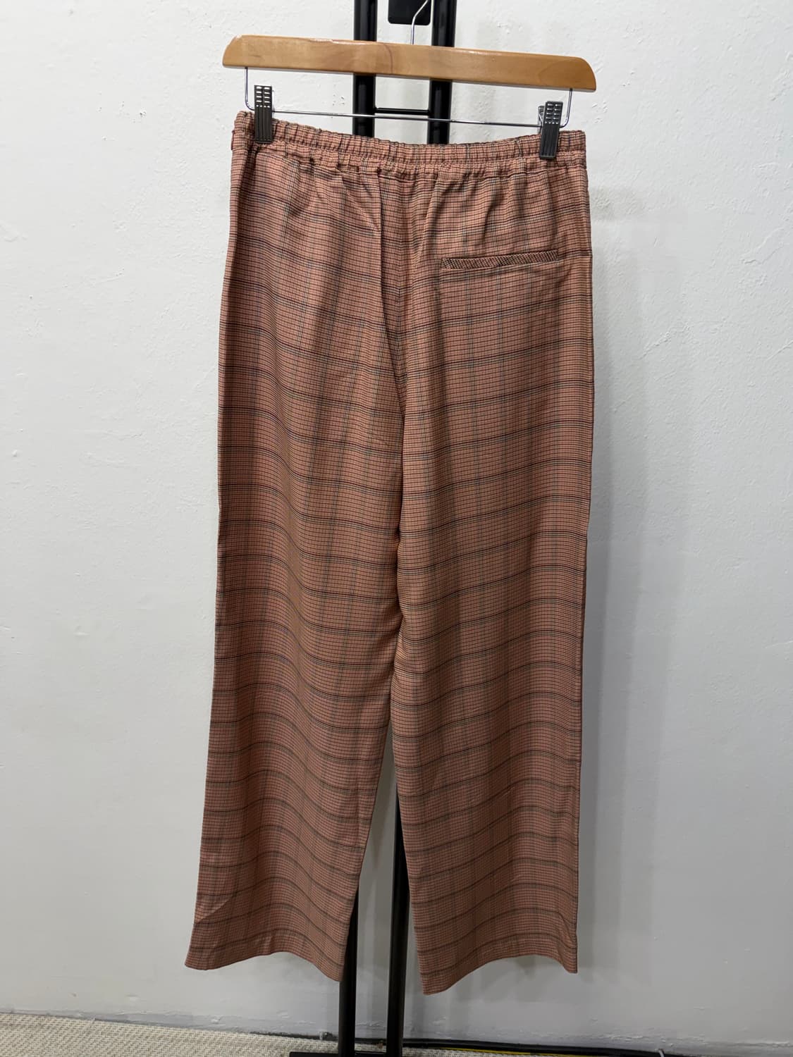 정품) TIME 타임 한섬 여성 체크 무늬 와이드 팬츠 64 상품이미지5