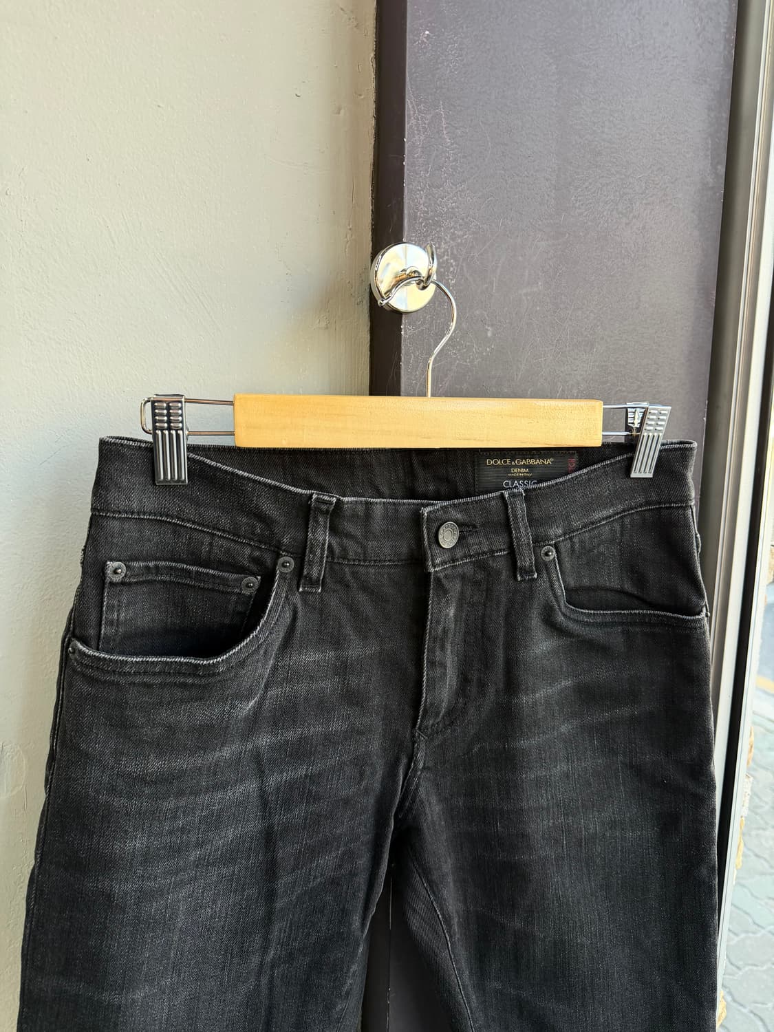 46/ 돌체앤가바나 백로고 패치 슬림핏 팬츠 상품이미지3