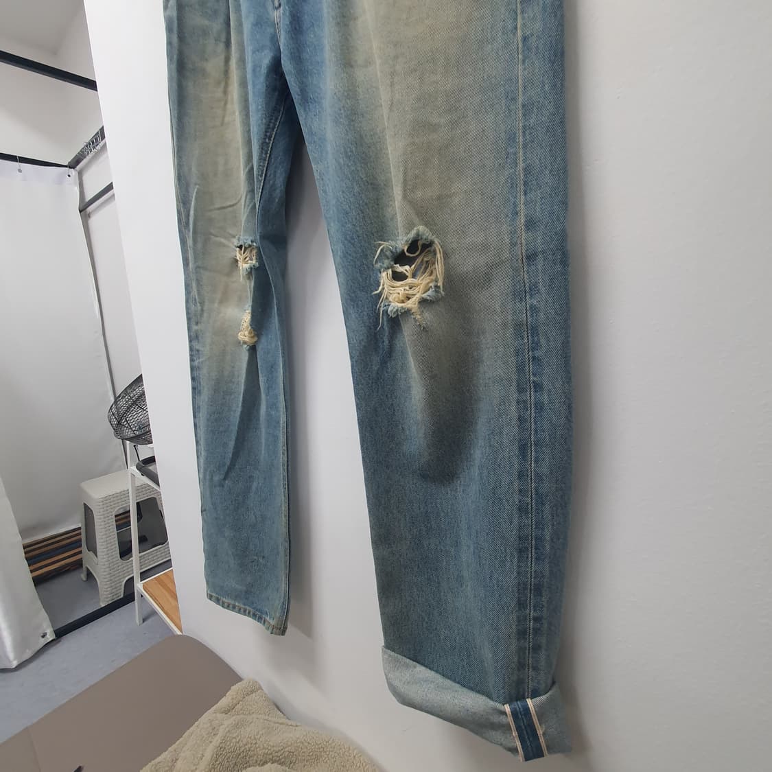 유니폼브릿지 데미지 셀비지데님 상품이미지3