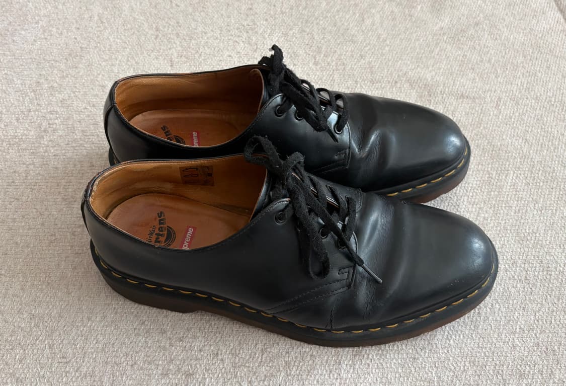 슈프림 닥터마틴 스미스 4홀 블랙 / 45 상품이미지7