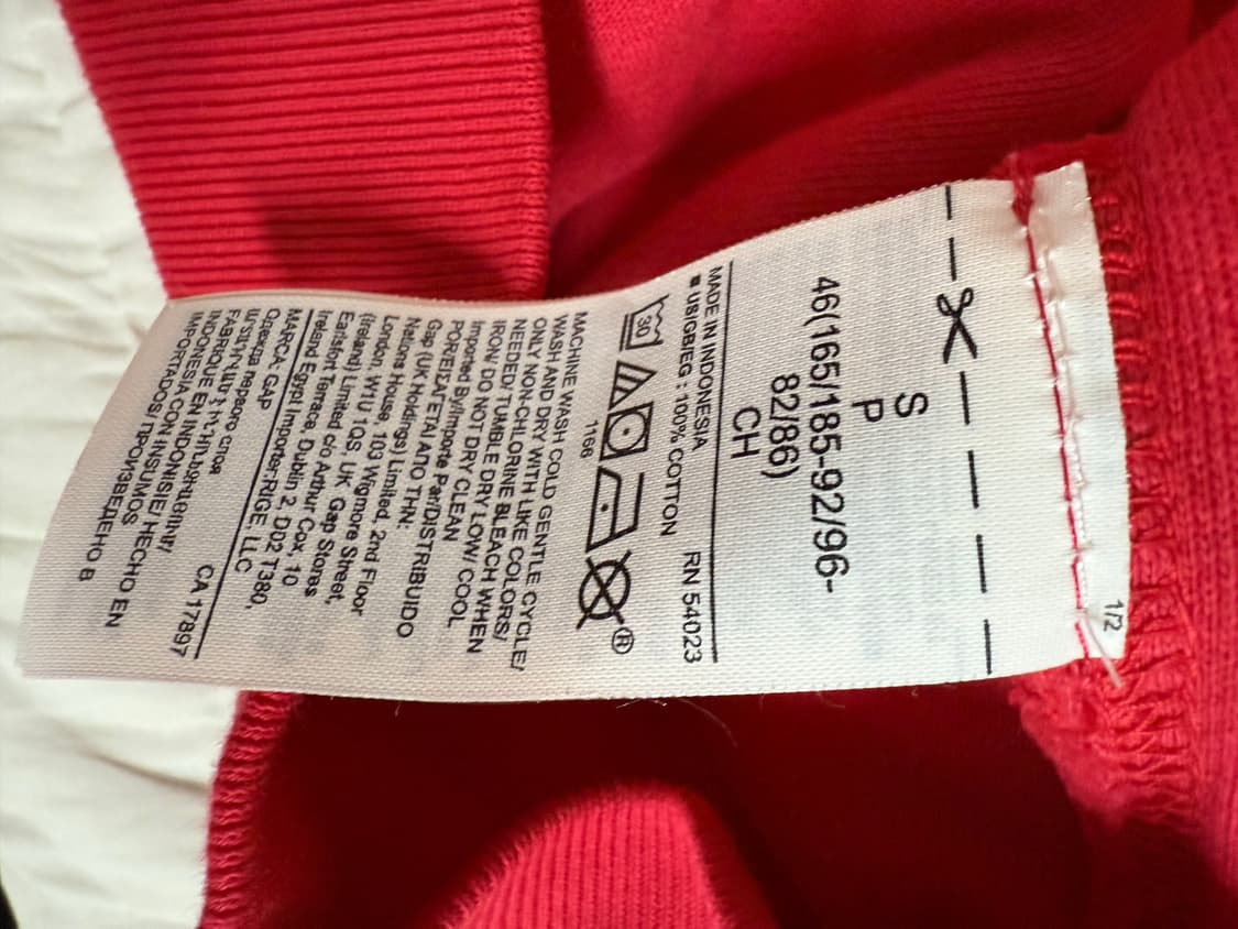 (S)이지갭 퍼펙트 후드 레드 상품이미지2