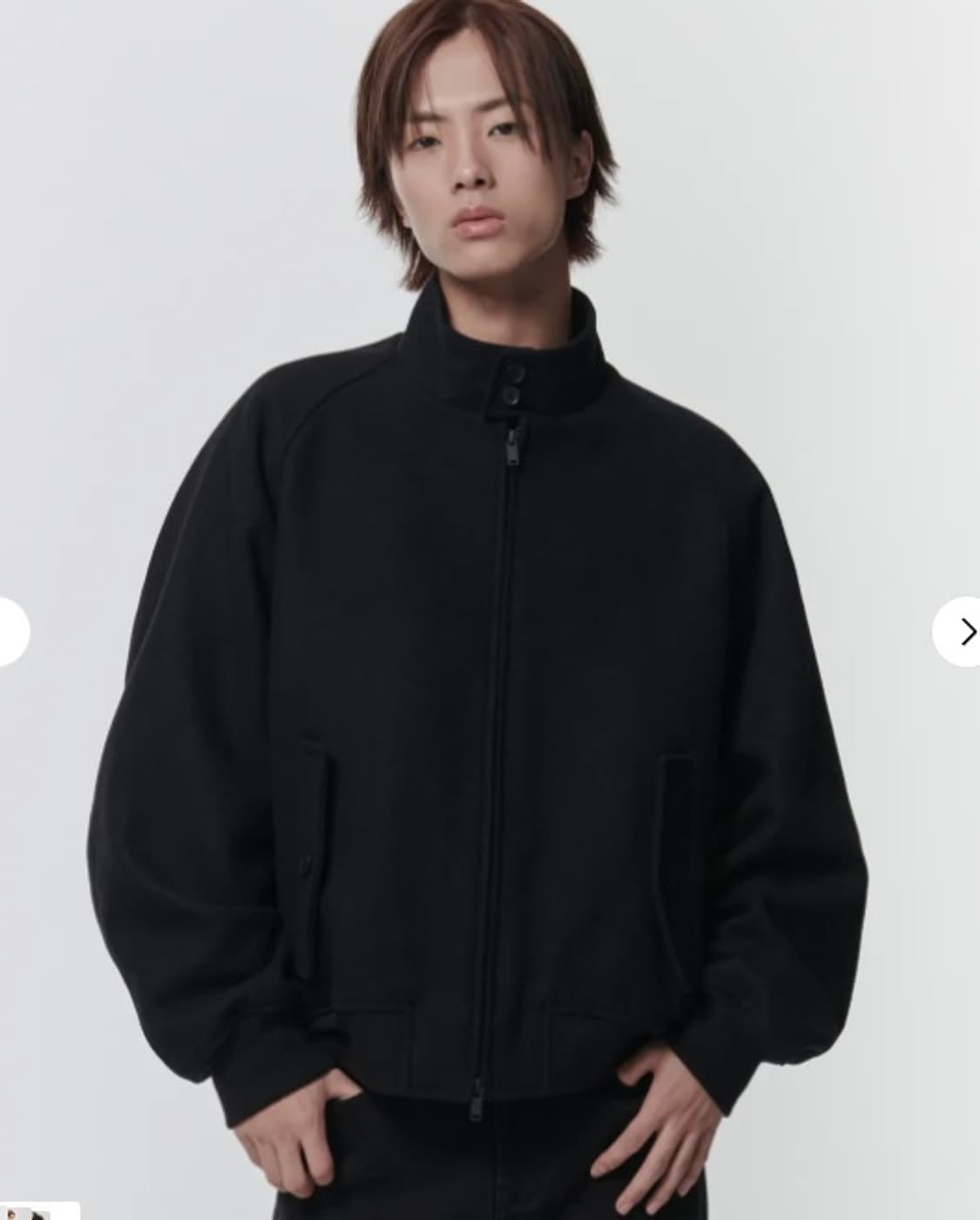 무탠다드 울 블렌드 해링턴 재킷 상품이미지1