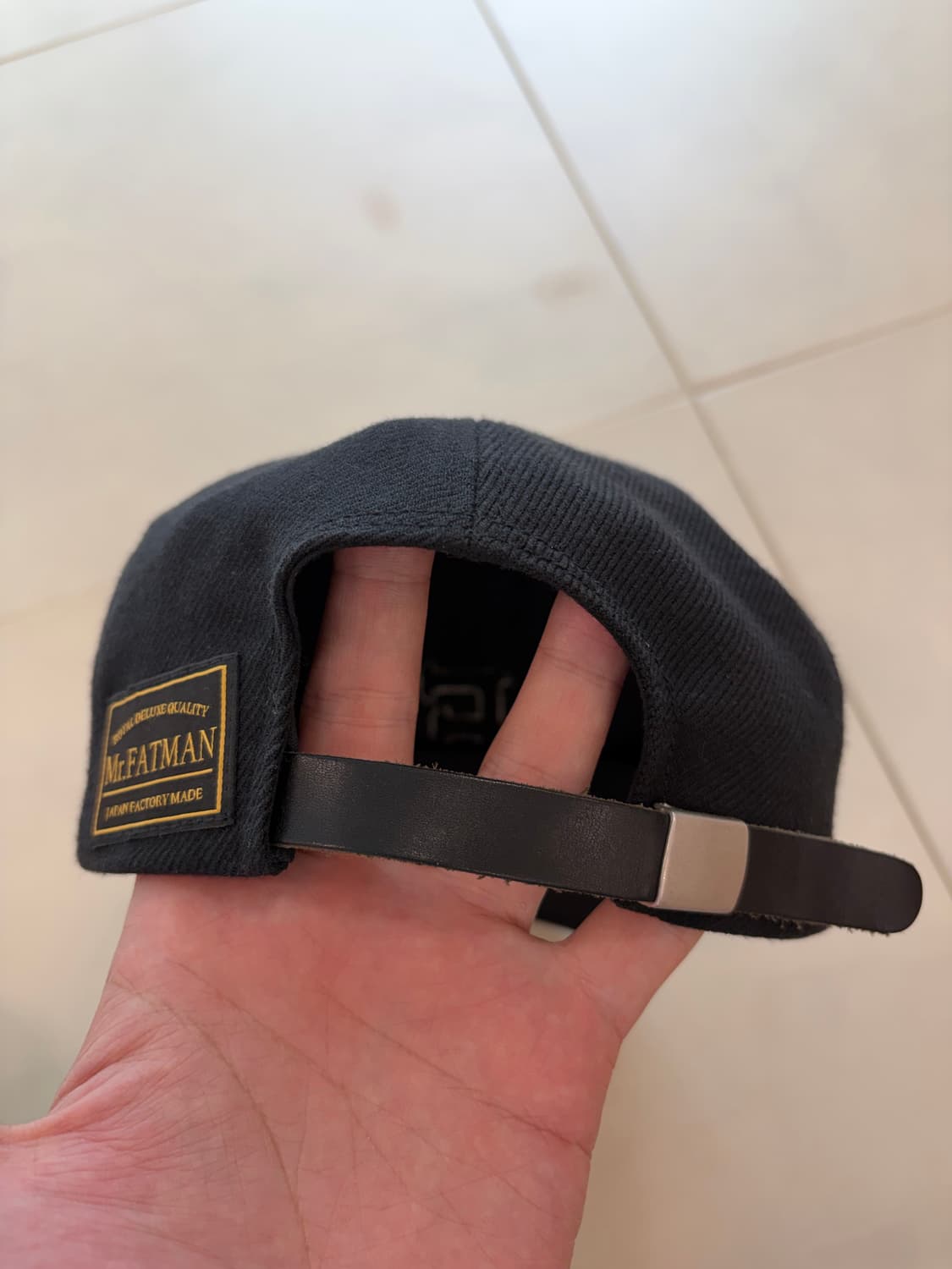 미스터펫맨 프리미엄 베이스볼캡 블랙 상품이미지4