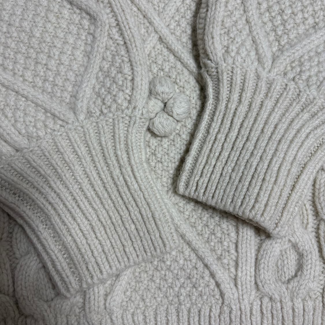 코이세이오 폼폼니트 아이보리 상품이미지3