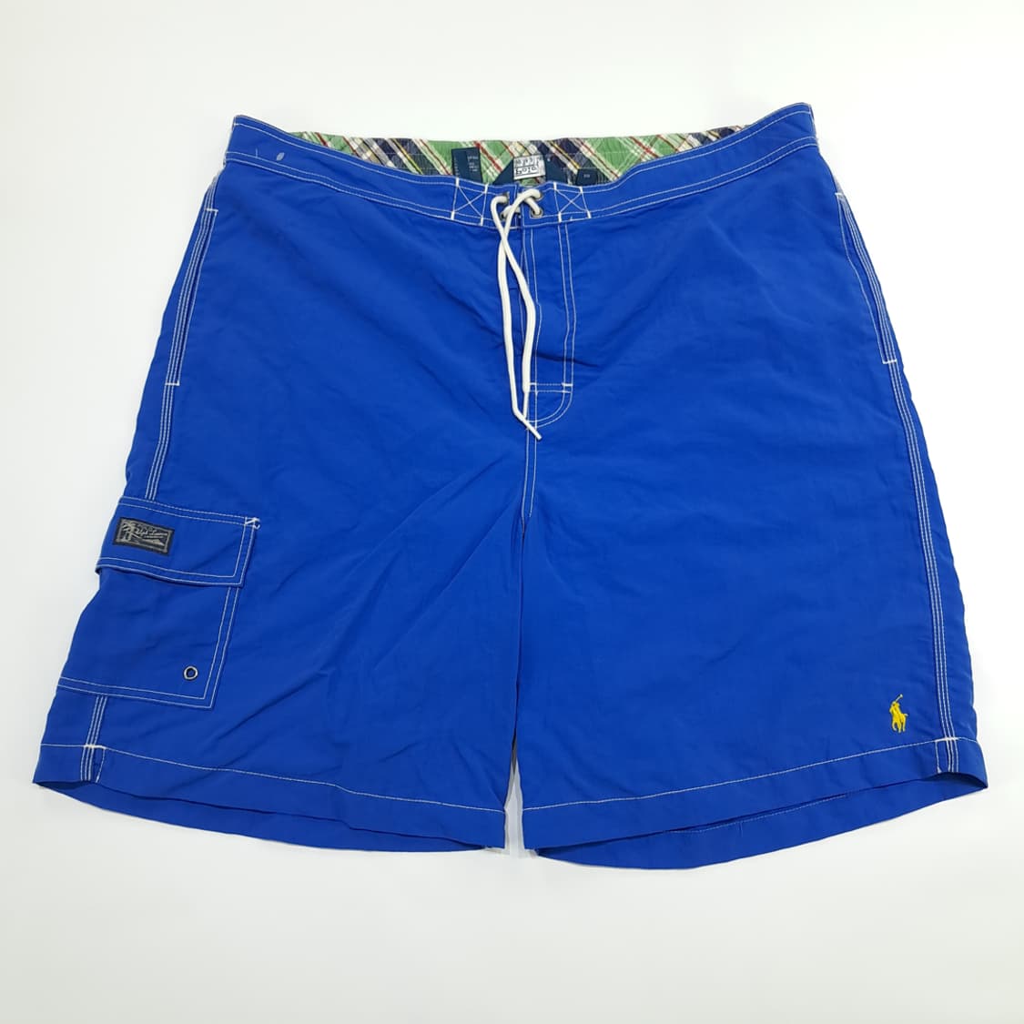 Co535 2XL 폴로 랄프로렌 90s 블루 스윔 팬츠 반바지 상품이미지1