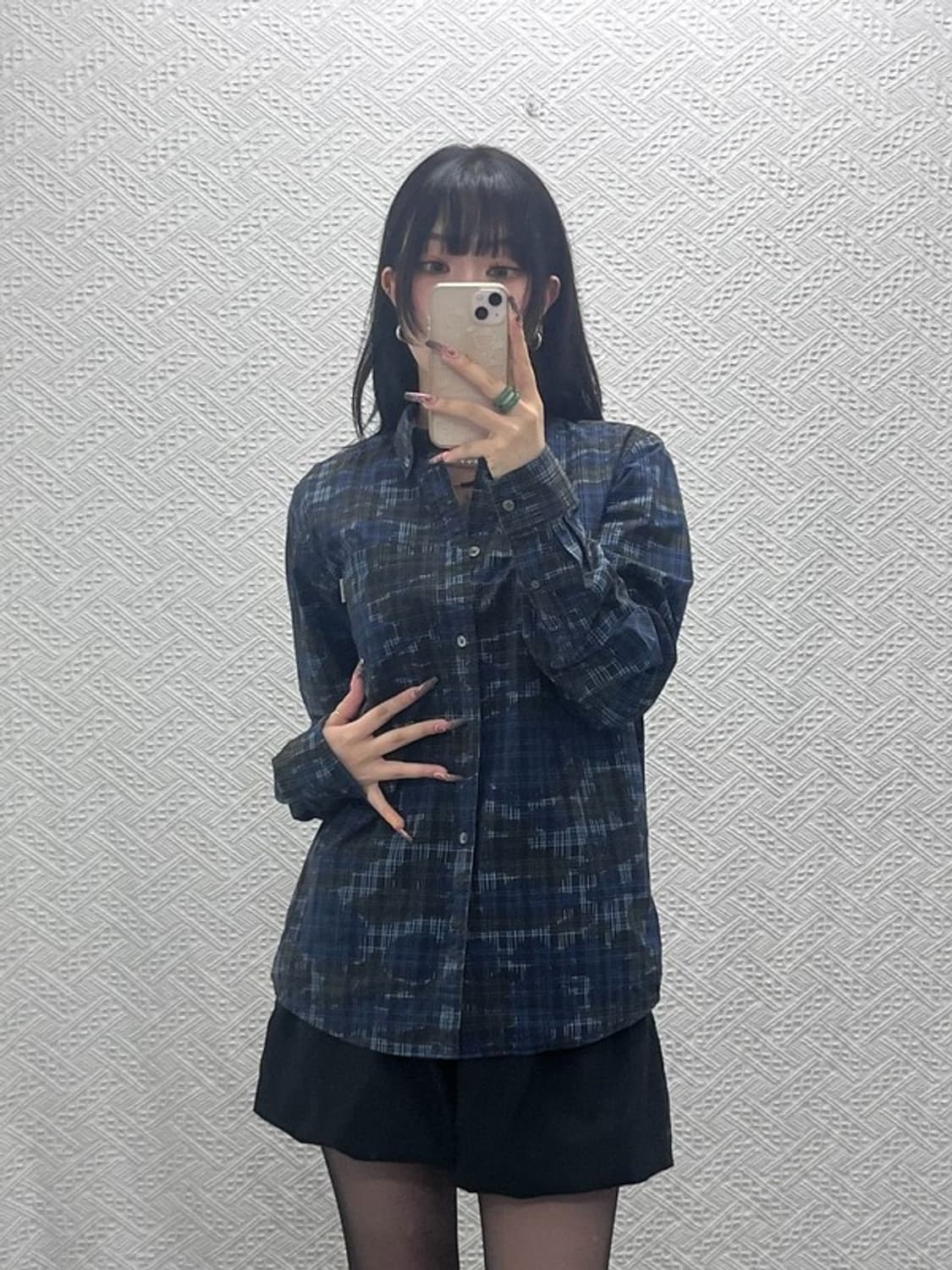 칼하트 빈티지 스트릿 펑크 밀리터리 패턴 셔츠 M C11945 상품이미지2