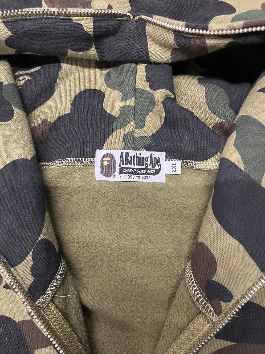 베이프 퍼스트카모 녹계 2XL 상품이미지3