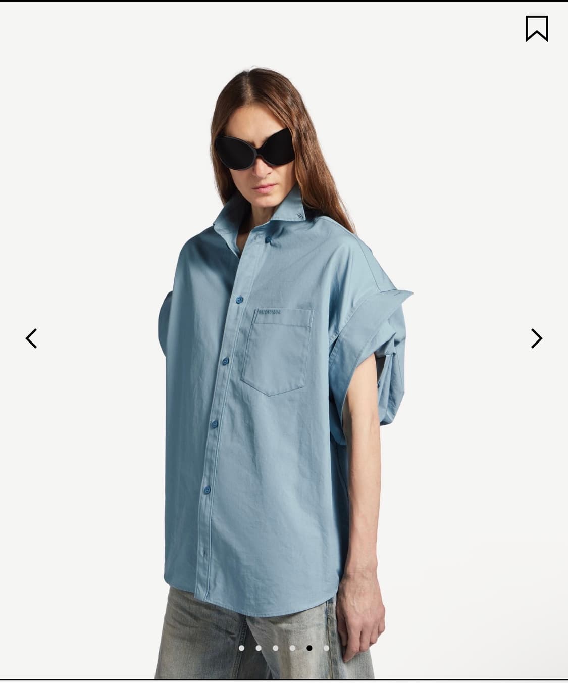 발렌시아가 셔츠 블루 상품이미지1