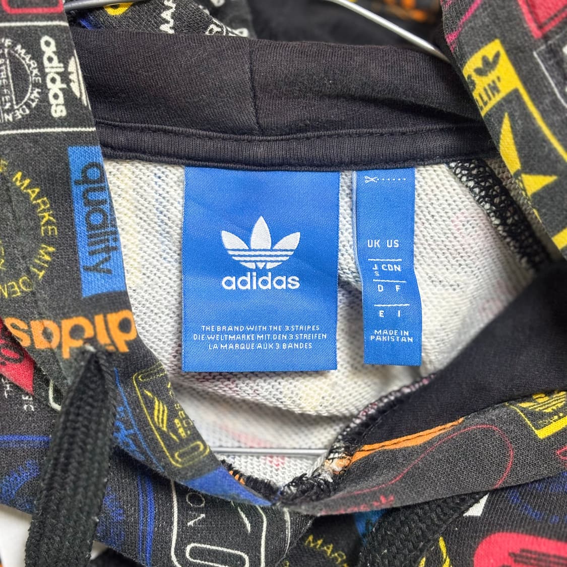 아디다스 오리지널스 아카이브 라벨 올오버 프린트 후드티 상품이미지4