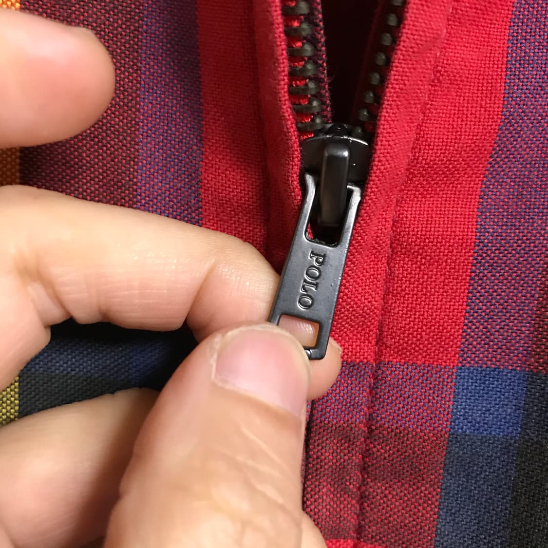 폴로 90s 체크 블루종자켓 상품이미지4