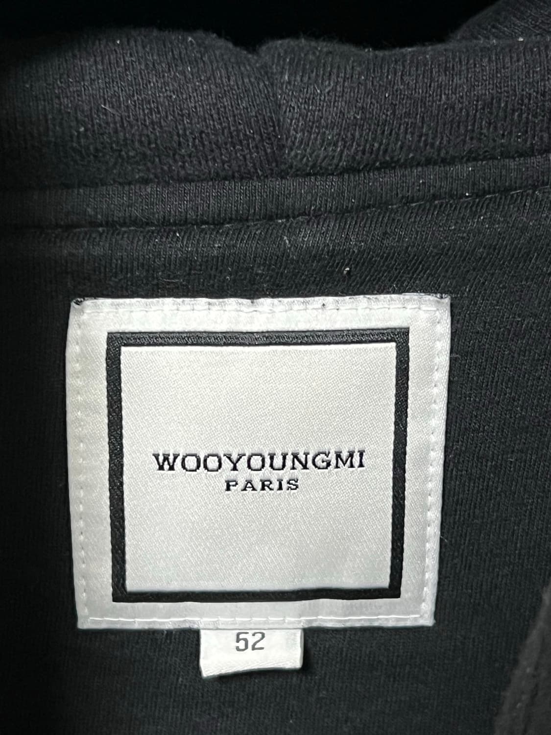 [정품] 52 우영미 플라워 후드티 블랙 상품이미지4