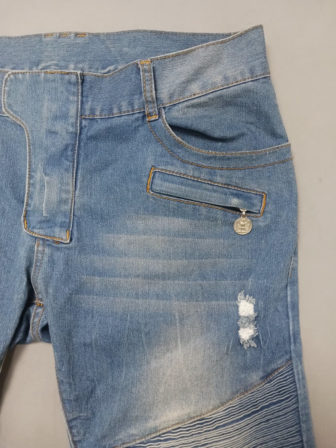 [34] 발망 데미지 바이커진 청바지 상품이미지4