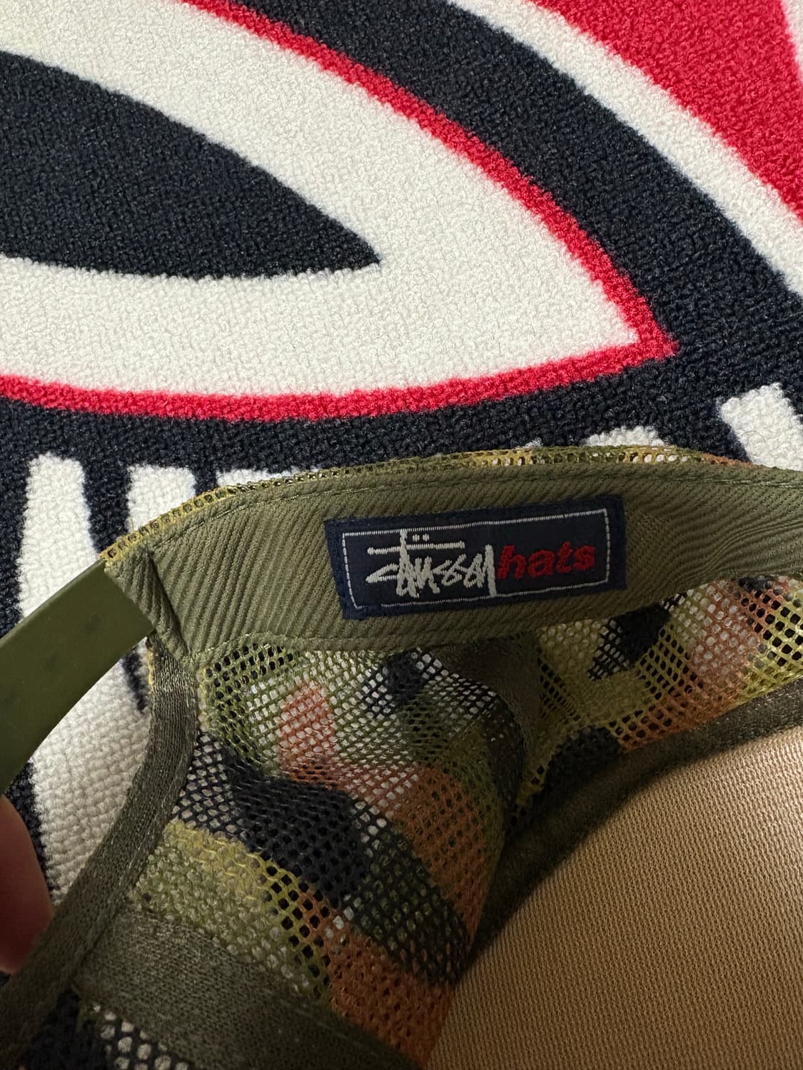 올드 스투시 스컬 카모캡 상품이미지3