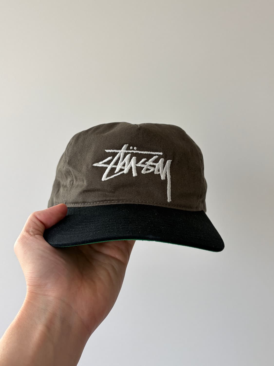 stussy 스투시 미드 뎁스 빅 스탁 스냅백 올리브 상품이미지2
