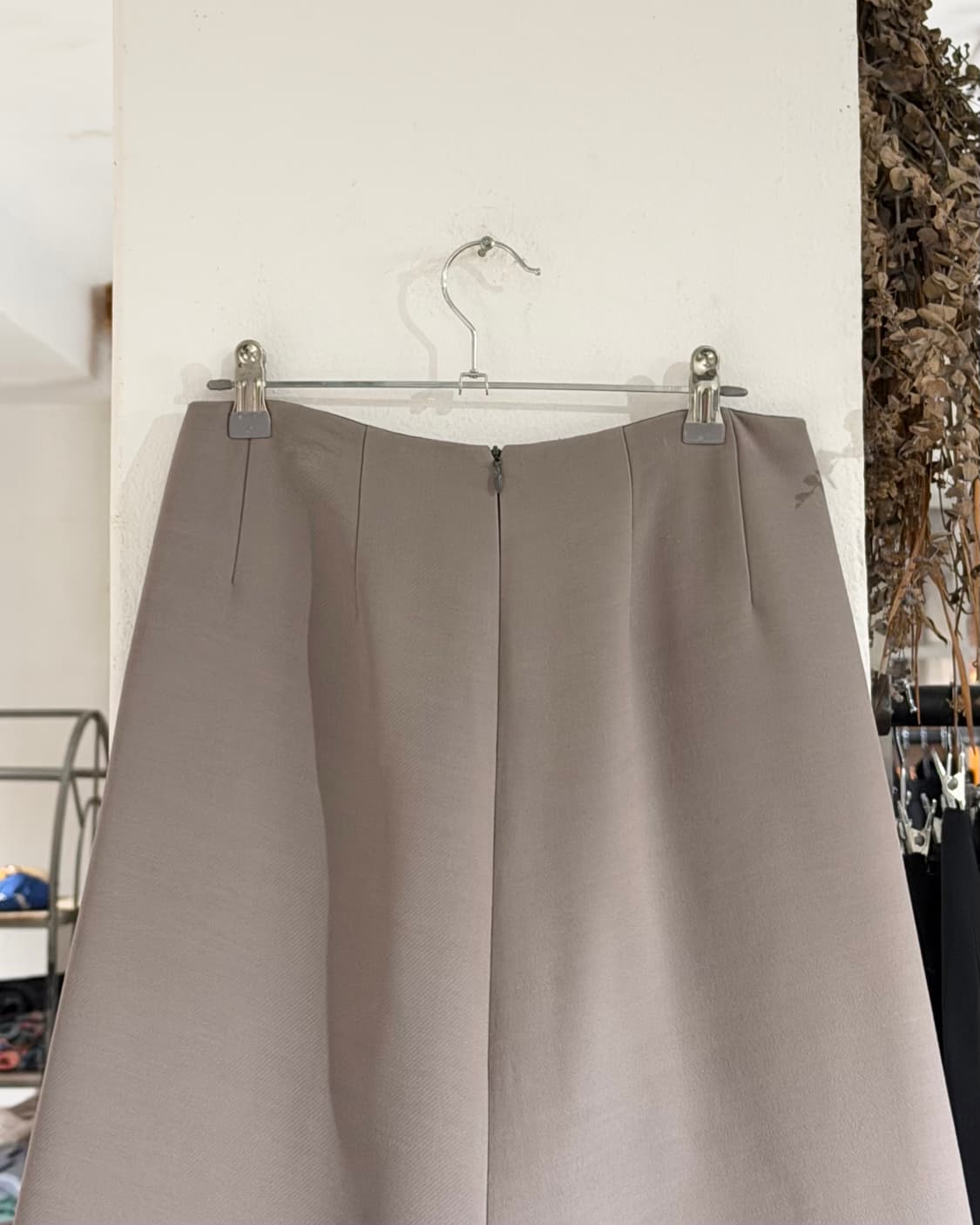 더로우 그레이 울 실크 블랜드 롱 스커트 상품이미지5